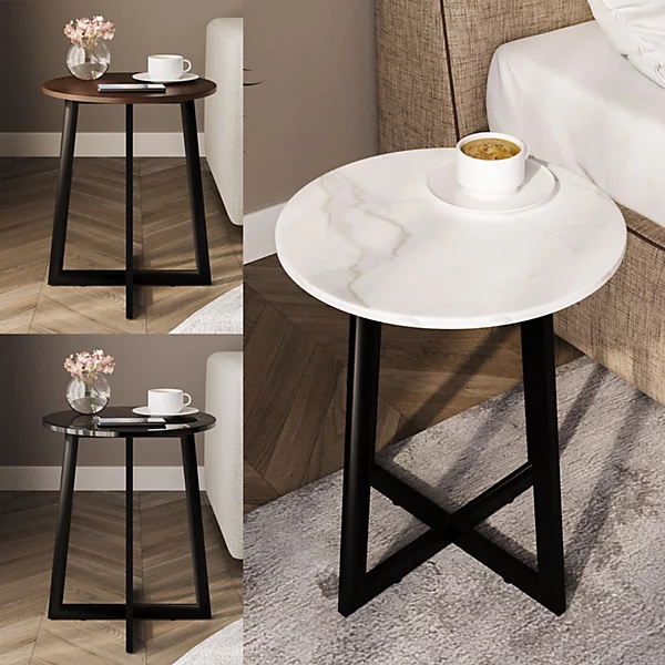 Round MDF Coffee Side End Table ZR 205 - Image 3